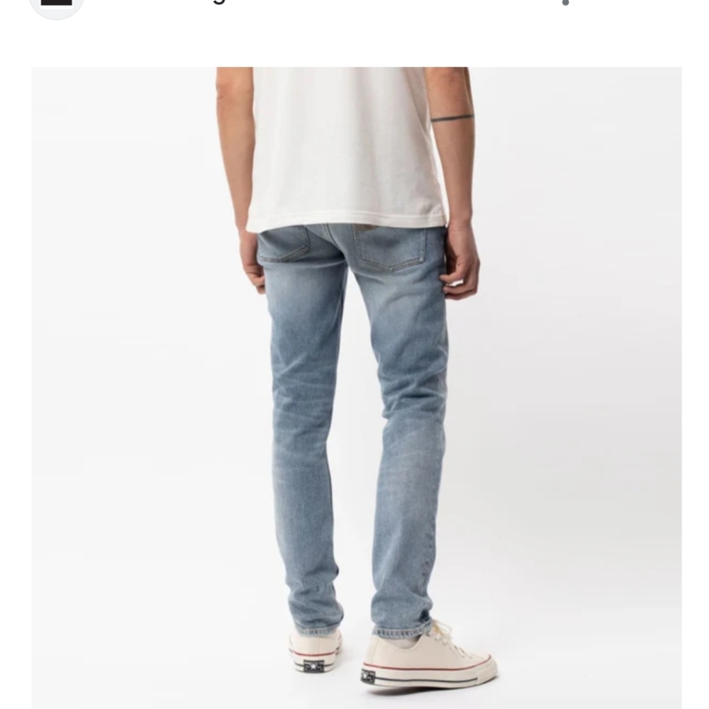 Nudie Jeans Light Blue Slim Straight Men’s Jeans